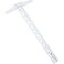 Pangda 1 Pcs 12 Inch 30 cm TSquare Ruler Plastic Transparent TRuler for Drafting and General Layout Work
