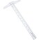 Pangda 1 Pcs 12 Inch 30 cm TSquare Ruler Plastic Transparent TRuler for Drafting and General Layout Work