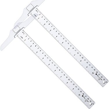 Pangda 2 Pcs 12 Inch 30 cm TSquare Ruler Plastic Transparent TRuler for Drafting and General Layout Work