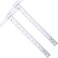 Pangda 2 Pcs 12 Inch 30 cm TSquare Ruler Plastic Transparent TRuler for Drafting and General Layout Work