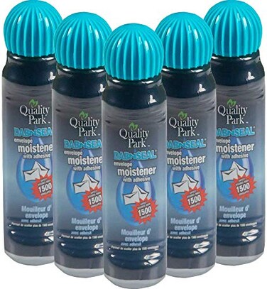 ubcwin Envelope Moistener wAdhesive 50 mL Green5 Pack