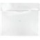 JAM Paper JAM PAPER Plastic Envelopes with Button String Tie Closure Large Booklet 12 x 18 Clear 12Pack