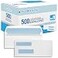 Compuchecks Double Window Envelopes 9 Flip and Seal Flap Security Business Mailing Envelopes Tamper Evident Security Tint 500 Count