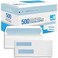 Compuchecks Double Window Envelopes 9 Flip and Seal Flap Security Business Mailing Envelopes Tamper Evident Security Tint 500 Count