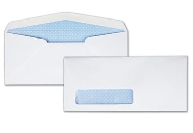 Quality Park 10 Security Window Envelopes Gummed White 500 per box 90130