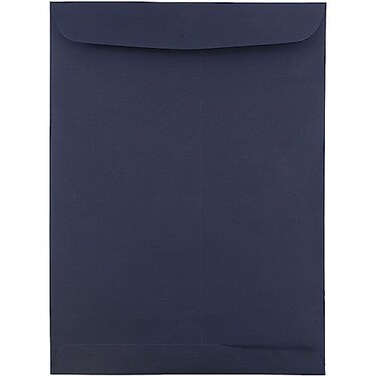 JAM Paper JAM PAPER 9 x 12 Open End Catalog Premium Envelopes Navy Blue 100Pack