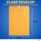 1InTheOffice Manila Clasp Catalog Envelopes Kraft Brown Gummed Sealed 9x12 100 Pack