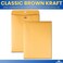 1InTheOffice Manila Clasp Catalog Envelopes Kraft Brown Gummed Sealed 9x12 100 Pack