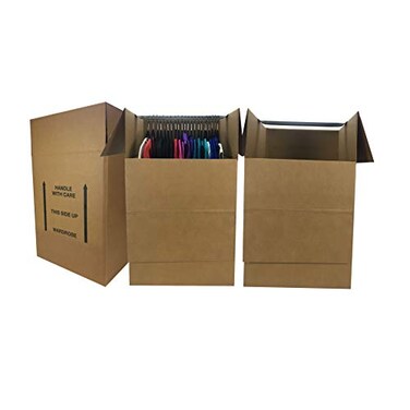 Uboxes Moving Boxes Bundles Wardrobe Moving Boxes 24x24x40 Inches Pack of 3