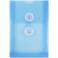 JAM Paper JAM PAPER Plastic Envelopes with Button String Tie Closure 4 14 x 6 14 Blue 12Pack