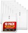 1InTheOffice Poly Envelopes with Top Opening Letter Clear 85x11 10Pack