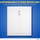 1InTheOffice Poly Envelopes with Top Opening Letter Clear 85x11 10Pack
