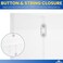 1InTheOffice Poly Envelopes with Top Opening Letter Clear 85x11 10Pack