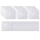 Aasjbofa 48 Packs Clear Plastic Small Envelope with Hook Loop Closure 5 12 x 7 12 Ploy Envelope for ReceipeCheck