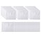 Aasjbofa 48 Packs Clear Plastic Small Envelope with Hook Loop Closure 5 12 x 7 12 Ploy Envelope for ReceipeCheck