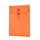enyuwlcm Enyuwlcm PU Leather A4 File Folder Document Holder Filing Envelope Project File Portfolio with String Tie Closure 34 Inch Expansion Orange