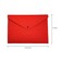 ERCENTURY Felt File Folder Durable Briefcase Document Bag Paper File Folders Portfolio Case Letter Envelope Handbag Button Closure for Office Home School Stationery Red