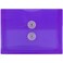 JAM Paper JAM PAPER Plastic Envelopes with Button String Tie Closure Index Size 5 12 x 7 12 Purple 12Pack