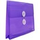 JAM Paper JAM PAPER Plastic Envelopes with Button String Tie Closure Index Size 5 12 x 7 12 Purple 12Pack