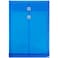 JAM Paper JAM PAPER Plastic Envelopes with Button String Tie Closure Legal Open End 9 34 x 14 12 Blue 12Pack