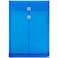JAM Paper JAM PAPER Plastic Envelopes with Button String Tie Closure Legal Open End 9 34 x 14 12 Blue 12Pack