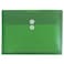 JAM Paper JAM PAPER Plastic Envelopes with Button String Tie Closure Letter Booklet 9 34 x 13 Green 12Pack