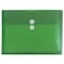 JAM Paper JAM PAPER Plastic Envelopes with Button String Tie Closure Letter Booklet 9 34 x 13 Green 12Pack