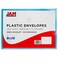 JAM Paper JAM PAPER Plastic Envelopes with Hook Loop Closure Index 5 12 x 7 12 Blue 12Pack