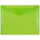 JAM Paper JAM PAPER Plastic Envelopes with Snap Closure Letter Booklet 9 34 x 13 Lime Green 12Pack