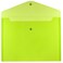 JAM Paper JAM PAPER Plastic Envelopes with Snap Closure Letter Booklet 9 34 x 13 Lime Green 12Pack