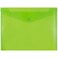 JAM Paper JAM PAPER Plastic Envelopes with Snap Closure Letter Booklet 9 34 x 13 Lime Green 12Pack