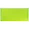 JAM Paper JAM PAPER Plastic Envelopes with Zip Closure 10 Booklet Wallet 4 18 x 9 12 Lime Green 12Pack