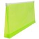 JAM Paper JAM PAPER Plastic Envelopes with Zip Closure 10 Booklet Wallet 4 18 x 9 12 Lime Green 12Pack