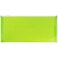 JAM Paper JAM PAPER Plastic Envelopes with Zip Closure 10 Booklet Wallet 4 18 x 9 12 Lime Green 12Pack