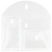 JAM Paper JAM PAPER Plastic Multi Pocket Envelopes with Hook Loop Closure 3 Pockets Letter Booklet 9 34 x 13 Clear 12Pack