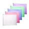 TIENO Plastic Envelopes 5PCS Legal Size Poly Zip Envelope with Zipper Expanding Plastic Zip Envelopes for Home Office School