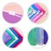 TIENO Plastic Envelopes 5PCS Legal Size Poly Zip Envelope with Zipper Expanding Plastic Zip Envelopes for Home Office School