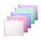 TIENO Plastic Envelopes 5PCS Legal Size Poly Zip Envelope with Zipper Expanding Plastic Zip Envelopes for Home Office School