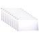 FJCA Plastic Envelopes with Zipper 5 x 10 Clear Poly Envelope Folder for Money Receipts Coupons Bills 10 Packs