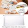 FJCA Plastic Envelopes with Zipper 5 x 10 Clear Poly Envelope Folder for Money Receipts Coupons Bills 10 Packs