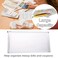 FJCA Plastic Envelopes with Zipper 5 x 10 Clear Poly Envelope Folder for Money Receipts Coupons Bills 10 Packs