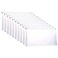 FJCA Plastic Envelopes with Zipper 5 x 10 Clear Poly Envelope Folder for Money Receipts Coupons Bills 10 Packs