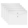 VANRA Kraft String Envelope File Folder Project Pockets File Jacket Document Organizer FlatNo Expansion A4 Letter Size White Pack of 5