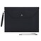 WONDERPOOL Wonderpool Envelope Case A4 PU Leather File Jacket Pocket Folder Document Case Bag with Removable Hand Strap and 4 Pocket for Documents Tablet Phone Stationery Black