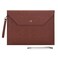 WONDERPOOL Wonderpool Envelope Case A4 PU Leather File Jacket Pocket Folder Document Case Bag with Removable Hand Strap and 4 Pocket for Documents Tablet Phone Stationery Coffee