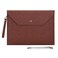 WONDERPOOL Wonderpool Envelope Case A4 PU Leather File Jacket Pocket Folder Document Case Bag with Removable Hand Strap and 4 Pocket for Documents Tablet Phone Stationery Coffee