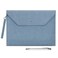 WONDERPOOL Wonderpool Envelope Case A4 PU Leather File Jacket Pocket Folder Document Case Bag with Removable Hand Strap and 4 Pocket for Documents Tablet Phone Stationery Sky Blue