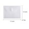YESSART 5x7 Small Plastic Envelopes Receipt Check Storage File Holder Case 10 Pack Hook Loop Closure clear10 Pack