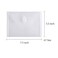 YESSART 5x7 Small Plastic Envelopes Receipt Check Storage File Holder Case 10 Pack Hook Loop Closure clear10 Pack
