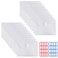 YoeeJob 20 Packs Plastic Envelopes with Hook Loop Closure Clear Poly Envelope Folders 5x7 Coupon Bill Receipts Oganizer